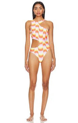 Seafolly Cut Out One Piece in Orange