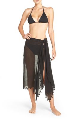 Seafolly Gauze Cover-Up Sarong in Black