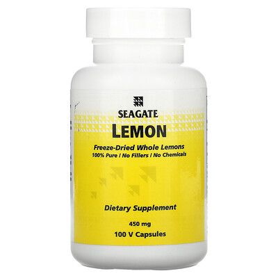 Seagate, Lemon, 450 mg, 100 V Capsules