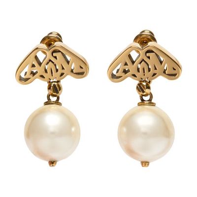 Seal pearl earrings