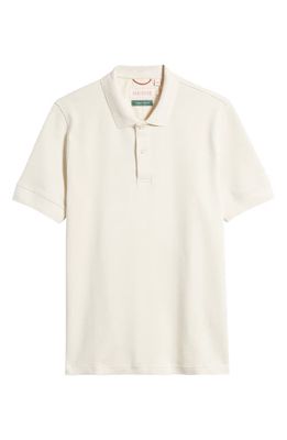 Sealskinz Felthorpe Textured Organic Cotton Polo in Cream 