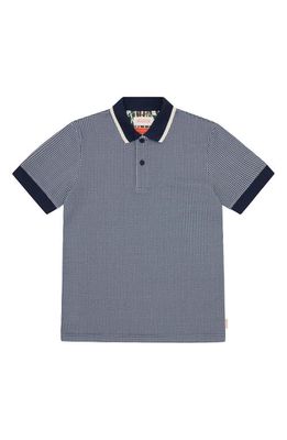 Sealskinz Ingworth Moon Print Polo in Blue 