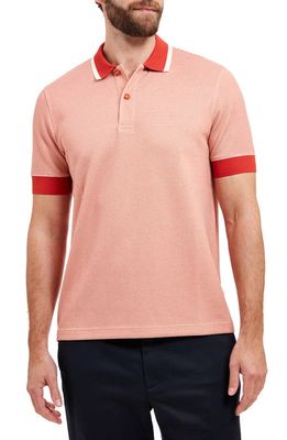 Sealskinz Ingworth Moon Print Polo in Orange 