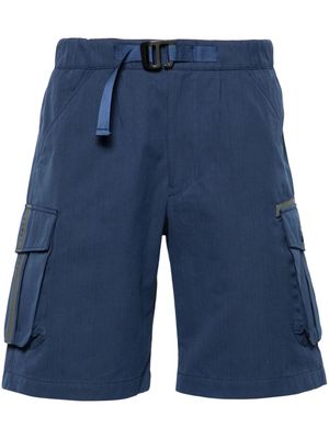 Sease belted cotton cargo shorts - Blue