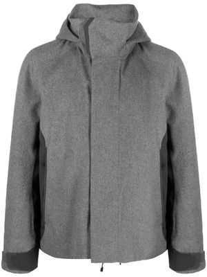 Sease high-neck hooded jacket - Grey