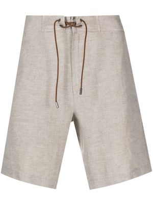 Sease Sunset linen bermuda shorts - Neutrals