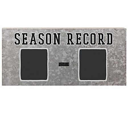 Season Sports Record Chalk Sign By Sincere Surr oundings