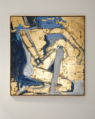 'Seated Figure Gold' Wall Art