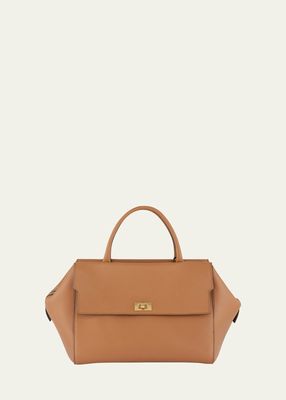 Seaton Classic Leather Top-Handle Bag