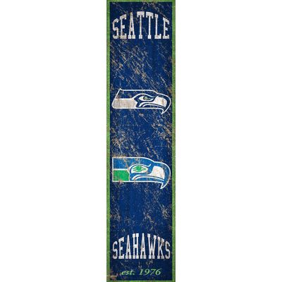 Seattle Seahawks 6'' x 24'' Vertical Heritage Banner Sign