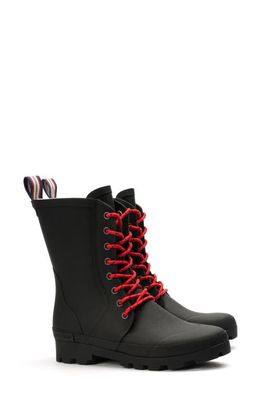 SeaVees Marshall Water Resistant Lace-Up Boot in Black