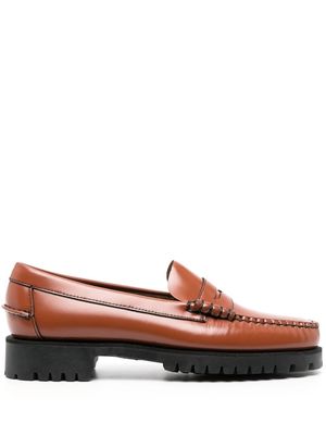 Sebago Dan leather penny loafers - Brown