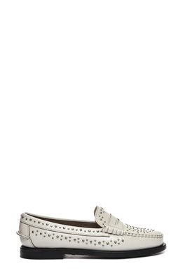 Sebago Dan Stud Loafer in White 