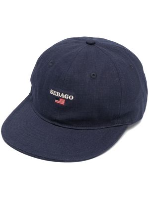 Sebago embroidered-logo cap - Blue