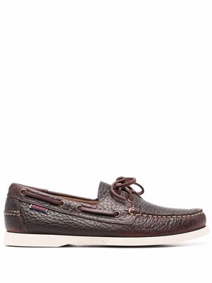 Sebago leather boat shoes - Brown