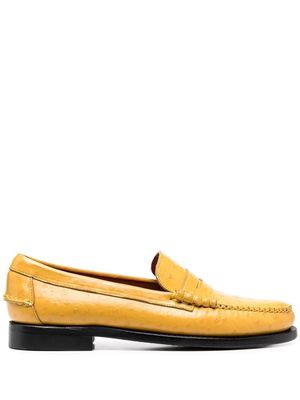 Sebago polka-dot leather loafers - Yellow