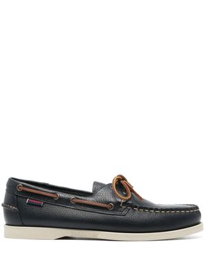 Sebago Portland Martellato leather boat shoes - Blue