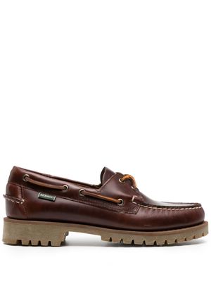Sebago Ranger waxed boat shoes - Brown