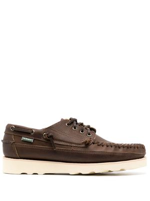 Sebago Seneca leather boat shoes - Brown