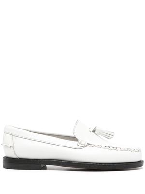 Sebago stacked-heel leather loafers - White