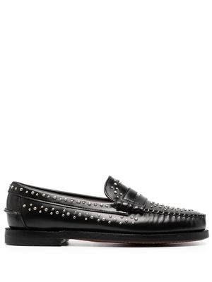 Sebago stud-embellished leather loafers - Black