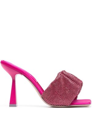 Sebastian Milano 95mm leather sandals - Pink
