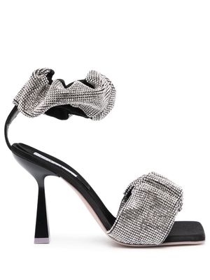 Sebastian Milano Cher 95mm crystal-embellished sandals - Black