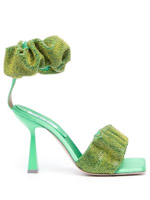 Sebastian Milano Cher 95mm crystal-embellished sandals - Green