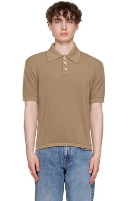 Second/Layer SSENSE Exclusive Brown Polo