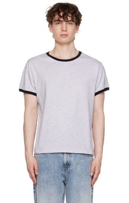 Second/Layer SSENSE Exclusive Gray Ringer T-Shirt