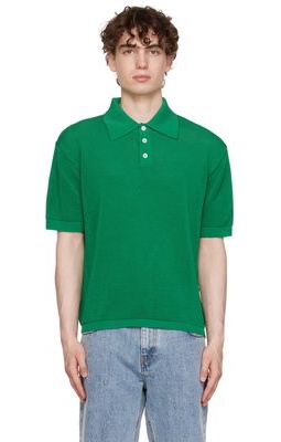 Second/Layer SSENSE Exclusive Green Polo