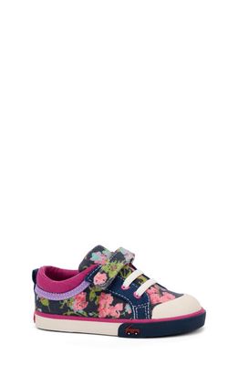 See Kai Run Kids' Kristin Sneaker in Navy Floral