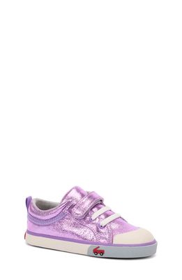 See Kai Run Kristin Embroidered Sneaker in Purple Shimmer