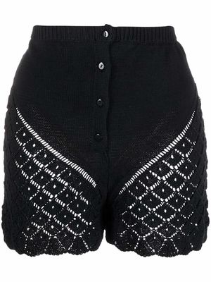 Seen Users Boudoir knitted shorts - Black
