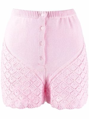 Seen Users Boudoir knitted shorts - Pink