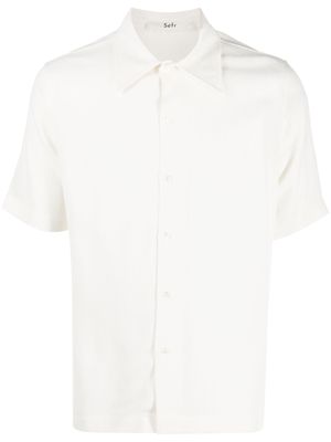 Séfr buttoned short-sleeved shirt - Neutrals