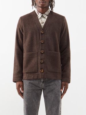 Séfr - Gote Wool-blend Cardigan - Mens - Brown