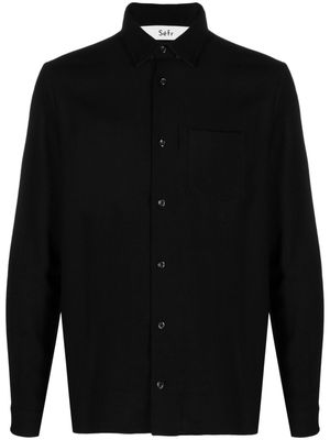 Séfr Hampus long-sleeve shirt - Black