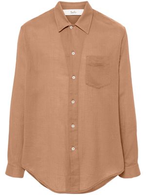 Séfr Leo cotton shirt - Brown