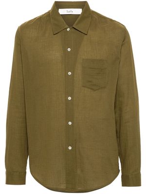 Séfr Leo cotton shirt - Green