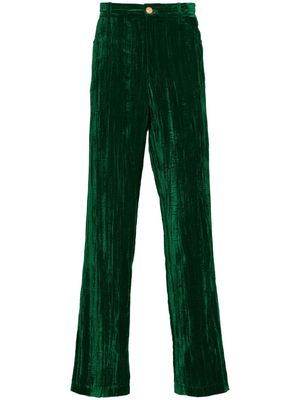 Séfr Maceo straight-leg trousers - Green