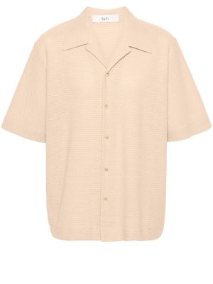 Séfr Noam textured-finish shirt - Neutrals