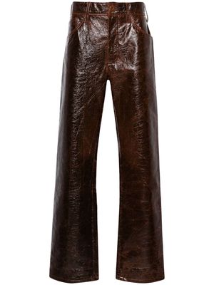 Séfr Otis straight-leg cracked trousers - Brown