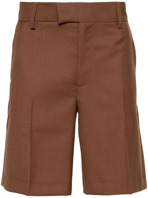 Séfr pressed-crease tailored shorts - Brown