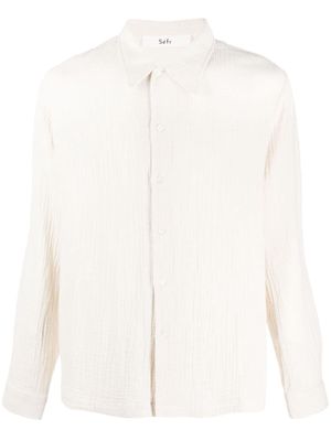 Séfr Ripley cheesecloth cotton shirt - White