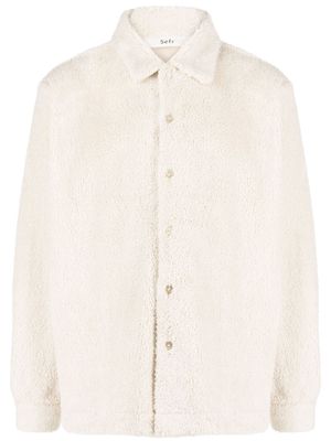 Séfr Sense fleece-texture shirt - Neutrals