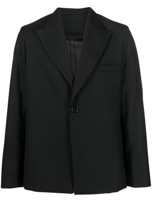 Séfr single-breasted long-sleeve blazer - Black