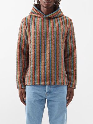 Séfr - Skip Embroidered Hooded Sweater - Mens - Multi