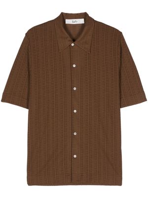 Séfr Suneham knitted shirt - Brown