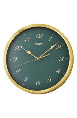 Seiko Jewel Tone Wall Clock in Emerald
